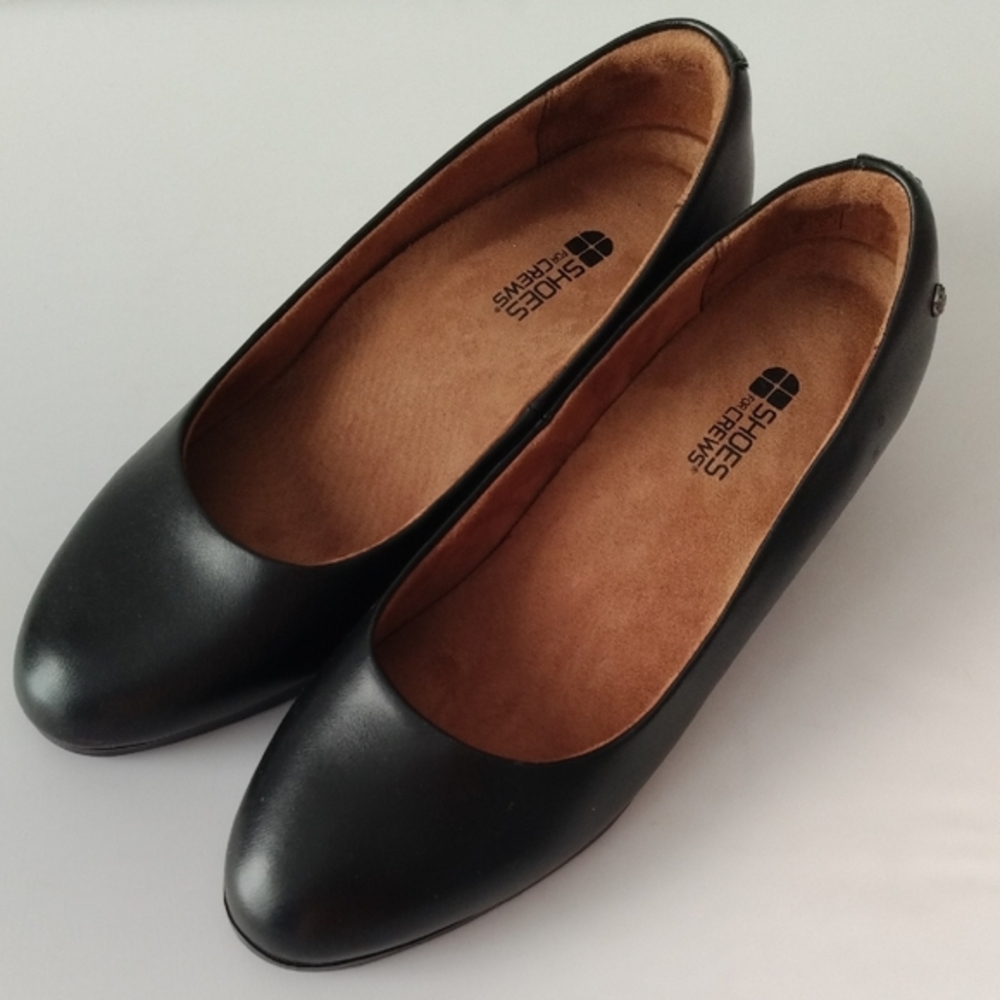 Shoes For Crews Size 10 Ladies Black Slip & Oil Resistant Slip On Shoes